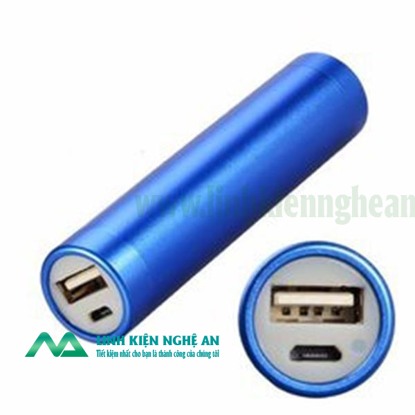 Võ Sạc Pin Dự Phòng 18650 1 Pin Tròn